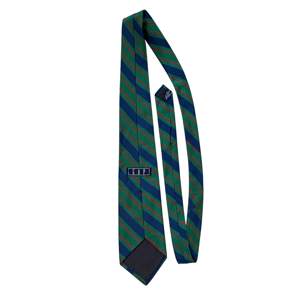 Gap‎ Neck Tie 100% Silk Striped Formal Preppy Office Wedding 57